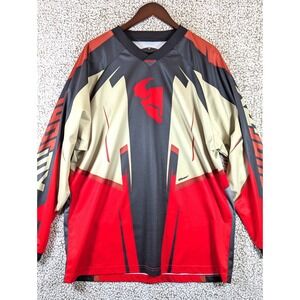 Thor Racing Long‎ Sleeve Riding Shirt Men's Large Red and Black